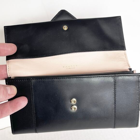 RADLEY London Women’s Black Leather Satchel Crossbody Bag Wallet Set - Picture 14 of 16